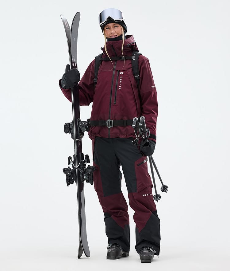 Montec Dozer W Ski Pants Women Burgundy/Black, Image 2 of 7
