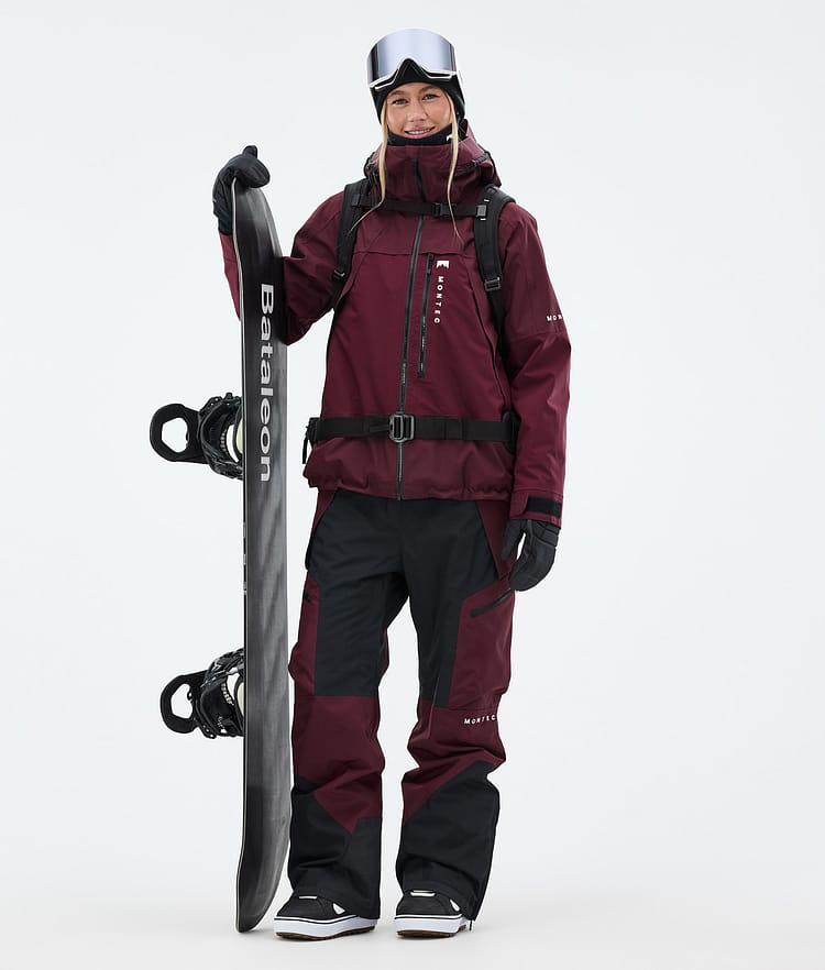 Montec Dozer W Snowboard Broek Dames Burgundy/Black, Image 2 of 7