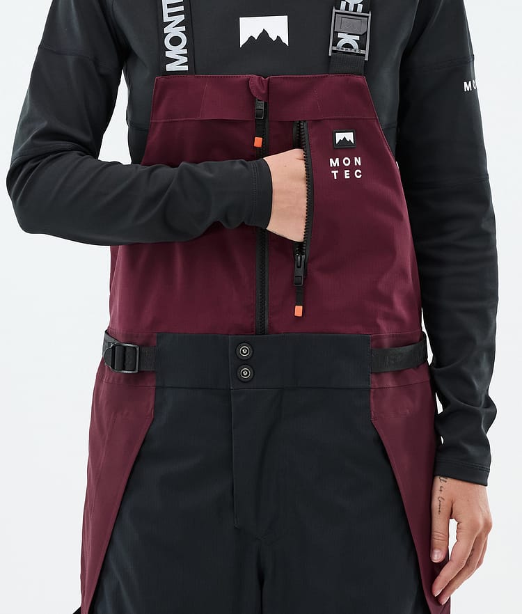 Montec Dozer W Snowboard Broek Dames Burgundy/Black, Image 6 of 7