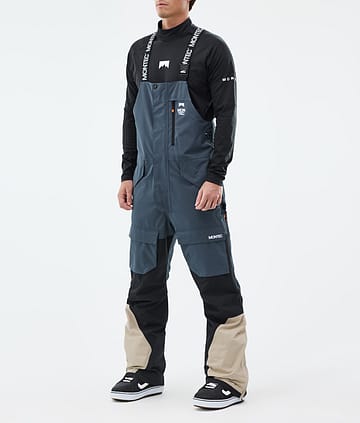 Montec Fawk Snowboard Pants Metal Blue/Black/Sand