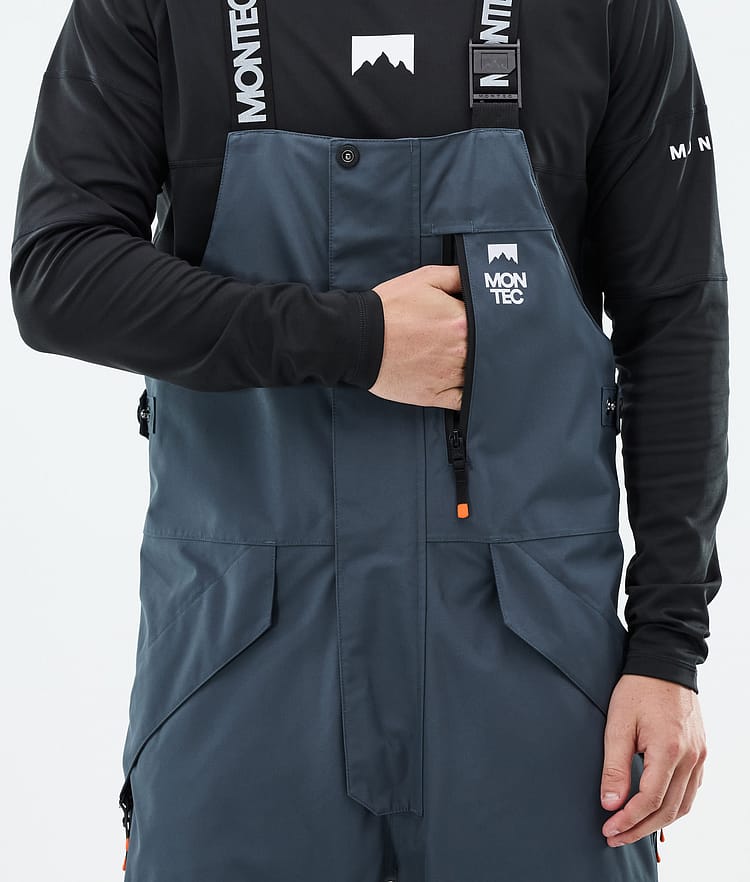 Fawk Snowboard Pants Men Metal Blue/Black/Sand, Image 6 of 7