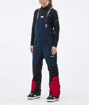 Montec Fawk W Snowboard Pants Dark Blue/Black/Deep Red Renewed