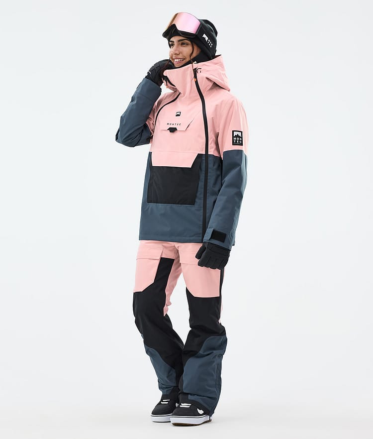 Montec Fawk W Snowboard Pants Women Soft Pink/Black/Metal Blue Renewed, Image 3 of 8