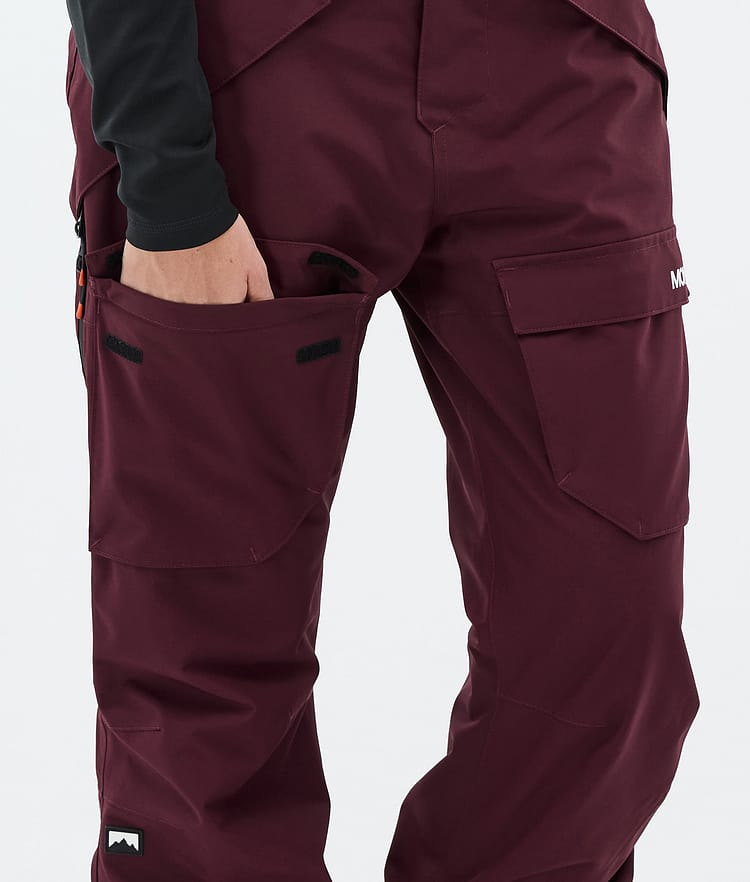 Kirin W Ski Pants Women Burgundy, Image 7 of 7