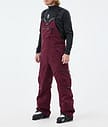 Dope Vertex Ski Pants Men Burgundy