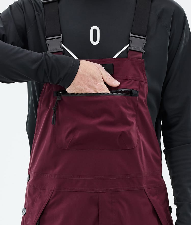 Dope Vertex Snowboard Pants Men Burgundy Renewed, Image 6 of 7