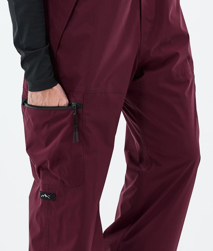 Dope Vertex Snowboard Pants Men Burgundy Renewed, Image 7 of 7