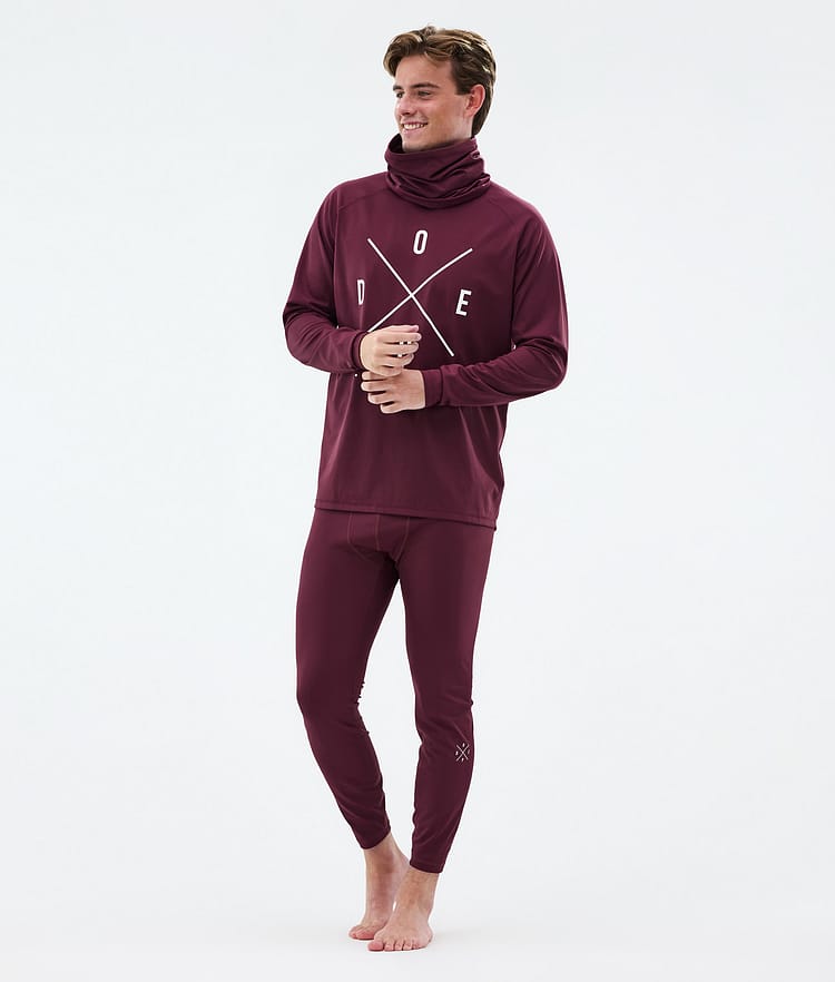 Dope Snuggle Base Layer Pant Men 2X-Up Burgundy, Image 3 of 7