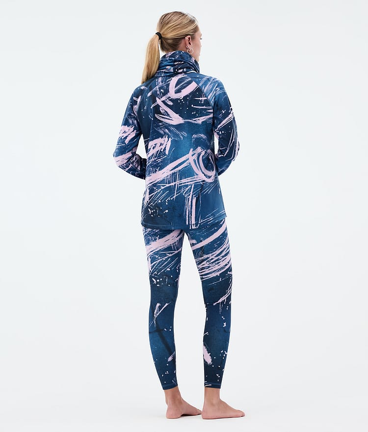 Dope Snuggle W Base Layer Pant Women 2X-Up Carvings Pink, Image 4 of 7