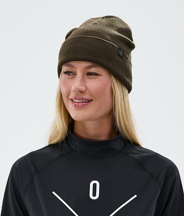 Dope Solitude Beanie Dark Brown