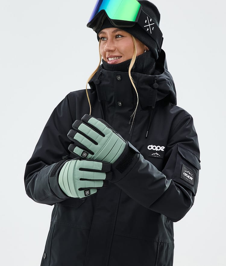 Dope Ace Ski Gloves Faded Green, Image 3 of 4