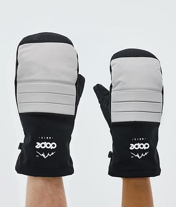 Dope Ace Snow Mittens Light Grey