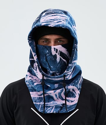 Dope Cozy Hood II Facemask Carvings Pink