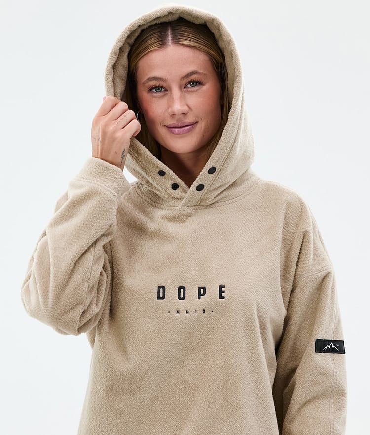 Dope Sublime W Fleece Hoodie Women Sand, Image 2 of 6