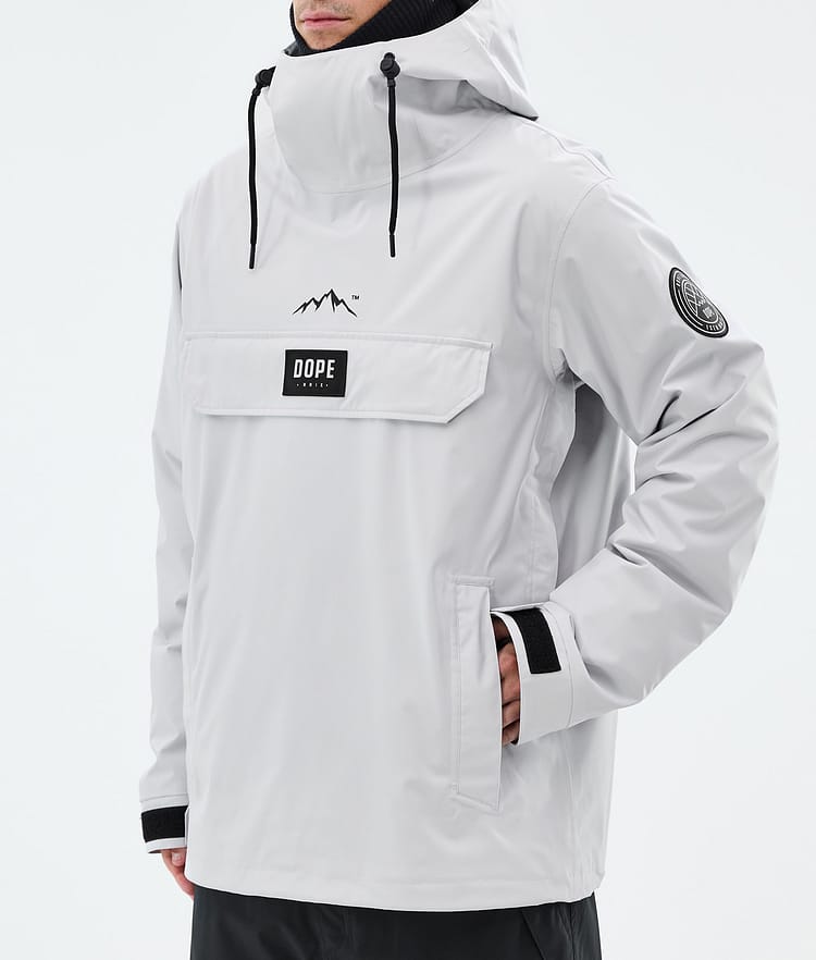 Dope Blizzard Ski Jacket Men Light Grey, Image 7 of 8