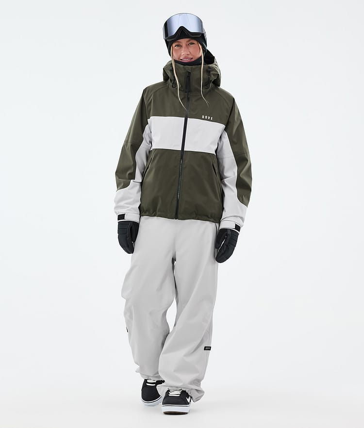 Dope Big W Snowboard Pants Women Light Grey Renewed, Image 2 of 5