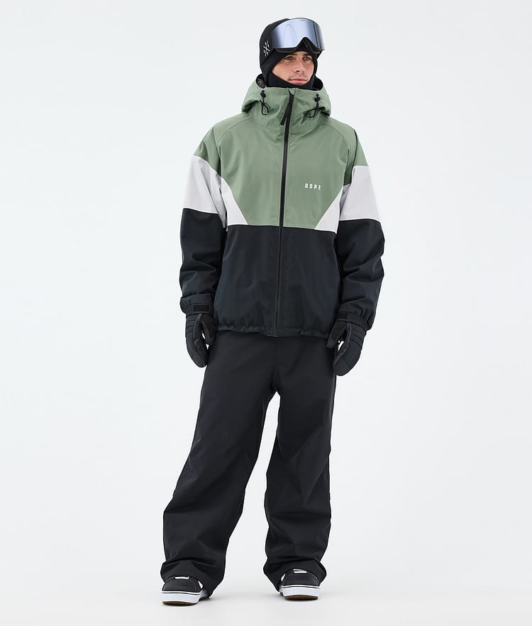 Dope Spartan Snowboard Jacket Men Sport Moss Green/Light Grey/Black Renewed, Image 2 of 8