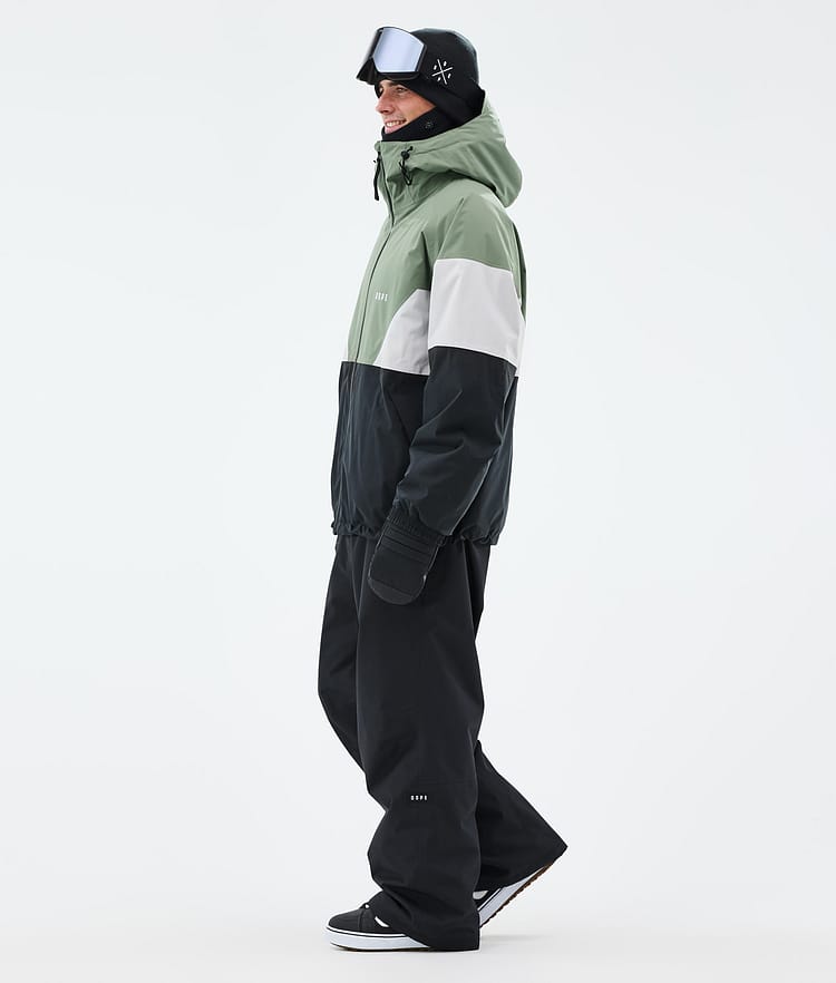 Dope Spartan Snowboard Jacket Men Sport Moss Green/Light Grey/Black Renewed, Image 3 of 8