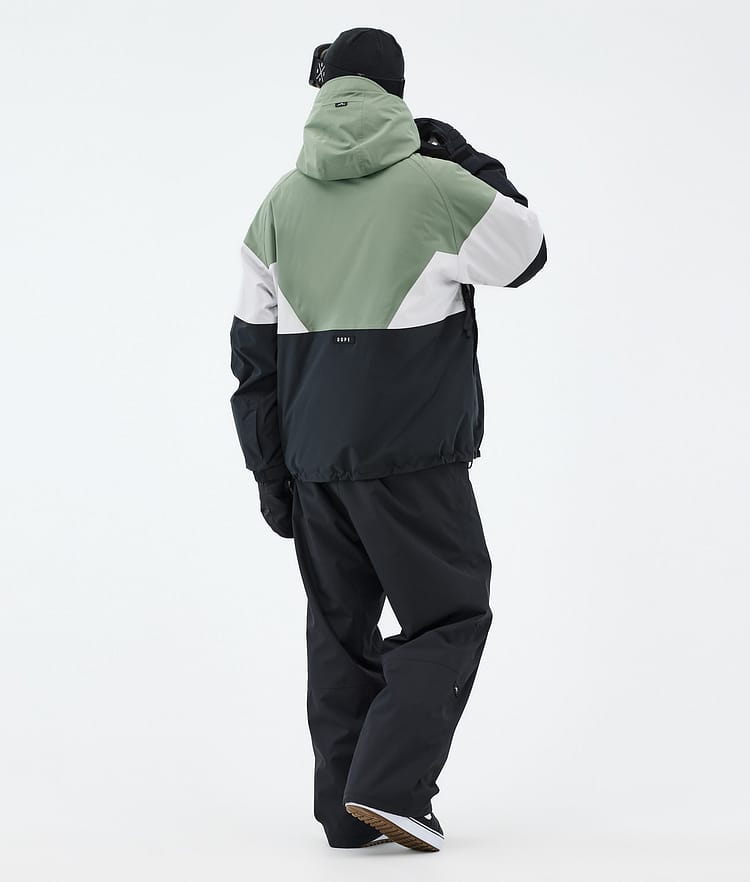 Dope Spartan Snowboard Jacket Men Sport Moss Green/Light Grey/Black Renewed, Image 4 of 8