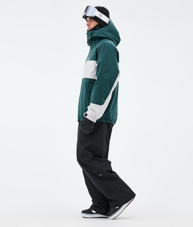 Dope Spartan Kurtka Snowboardowa Mężczyźni Stripe Bottle Green/Light Grey Renewed, Image 3 of 8