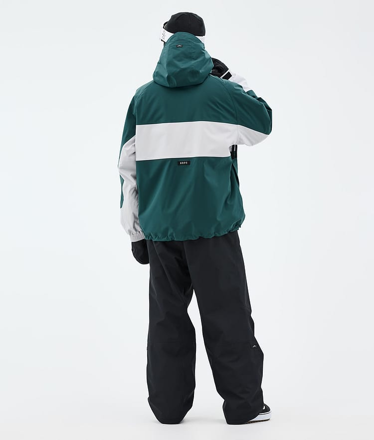 Dope Spartan Kurtka Snowboardowa Mężczyźni Stripe Bottle Green/Light Grey Renewed, Image 4 of 8