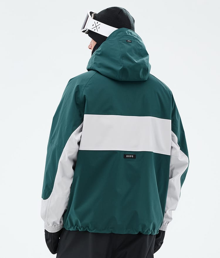 Dope Spartan Kurtka Snowboardowa Mężczyźni Stripe Bottle Green/Light Grey Renewed, Image 6 of 8