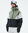 Dope Spartan W Snowboard Jacket Women Sport Moss Green/Light Grey/Black