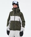 Dope Spartan W Ski Jacket Women Stripe Olive Green/Light Grey