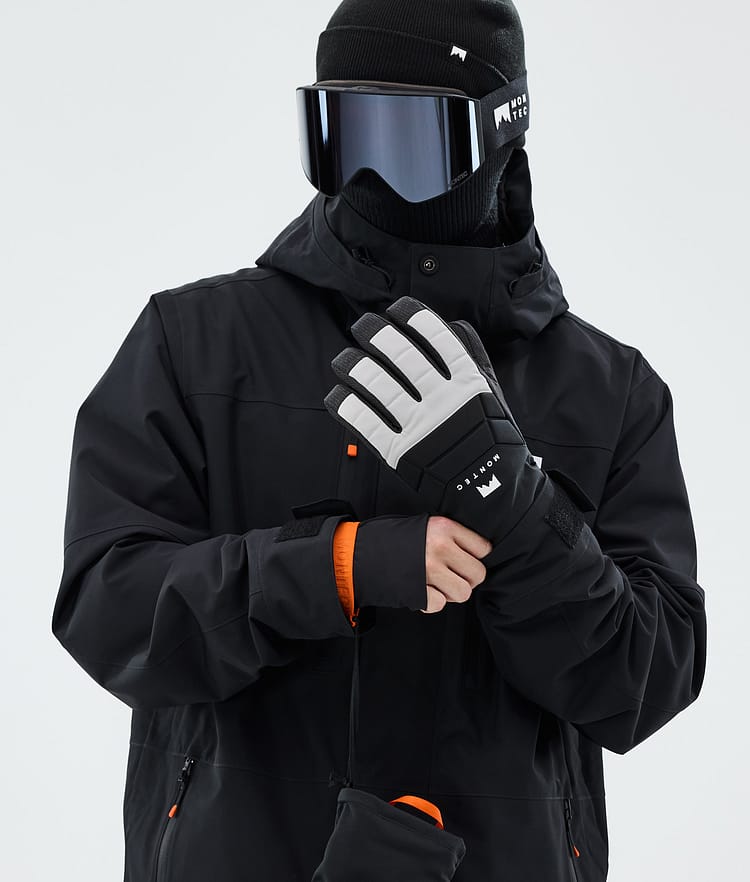Montec Kilo Ski Gloves Light Grey, Image 3 of 4
