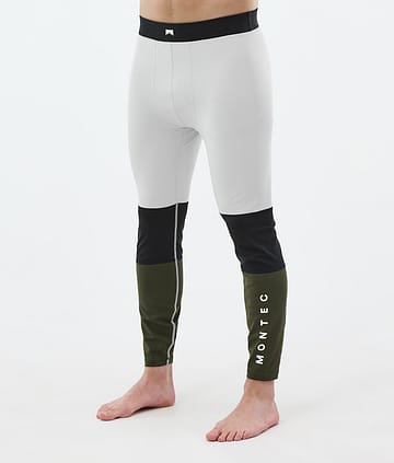 Montec Alpha Base Layer Pant Light Grey/Black/Olive Green