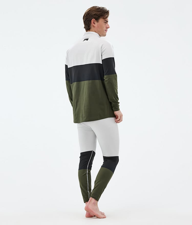 Montec Alpha Base Layer Pant Men Light Grey/Black/Olive Green, Image 4 of 7