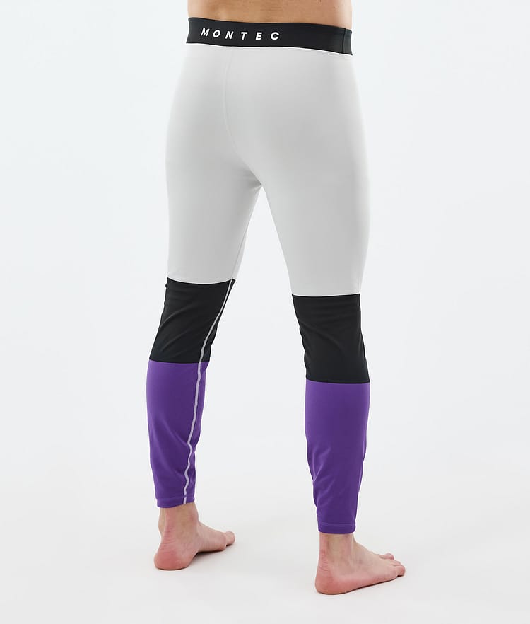 Montec Alpha Base Layer Pant Men Light Grey/Black/Vivid Purple, Image 2 of 7
