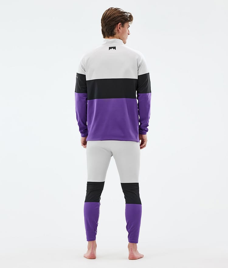 Montec Alpha Base Layer Pant Men Light Grey/Black/Vivid Purple, Image 4 of 7