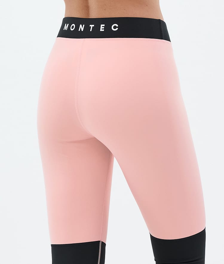 Alpha W Base Layer Pant Women Soft Pink/Black/Metal Blue, Image 6 of 7
