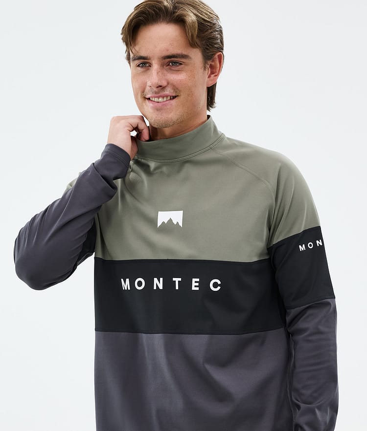 Montec Alpha Base Layer Top Men Greenish/Black/Phantom, Image 2 of 5