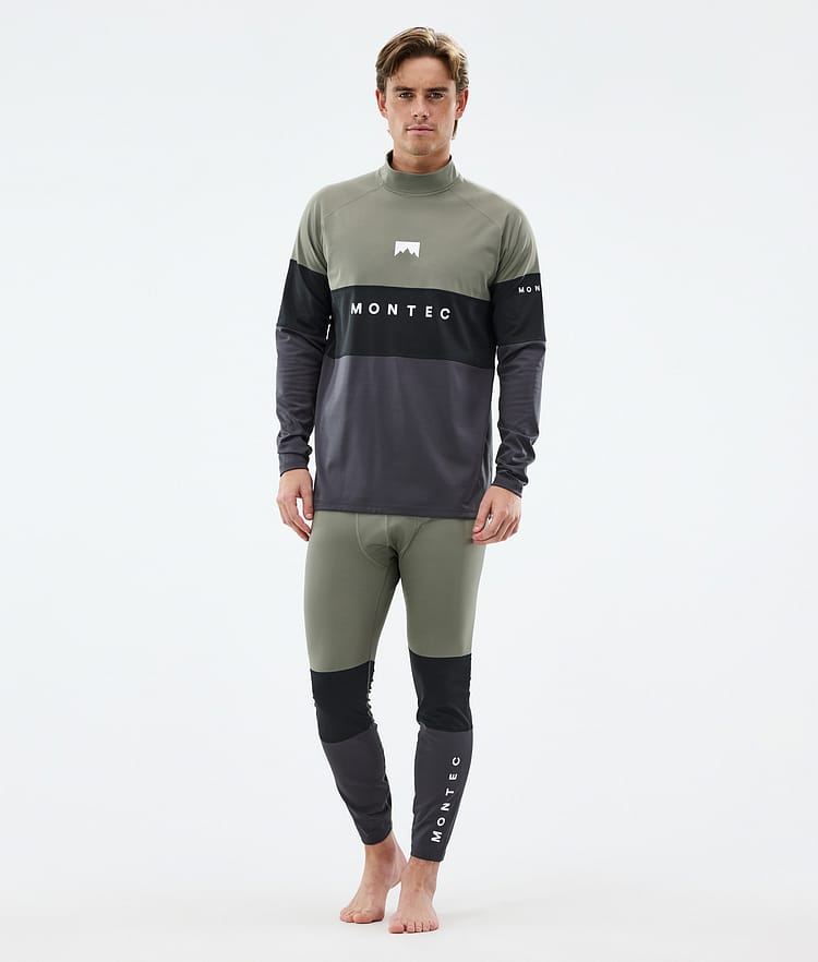 Montec Alpha Base Layer Top Men Greenish/Black/Phantom, Image 3 of 5