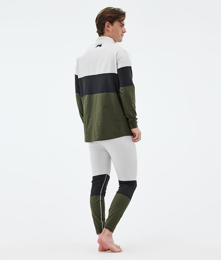Montec Alpha Base Layer Top Men Light Grey/Black/Olive Green, Image 4 of 5
