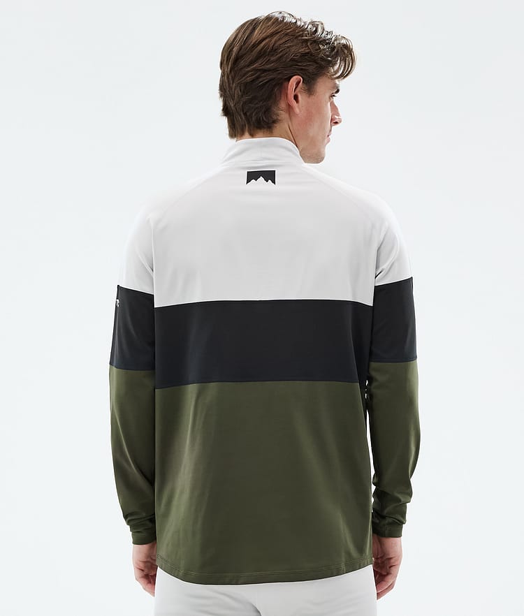 Montec Alpha Base Layer Top Men Light Grey/Black/Olive Green, Image 5 of 5
