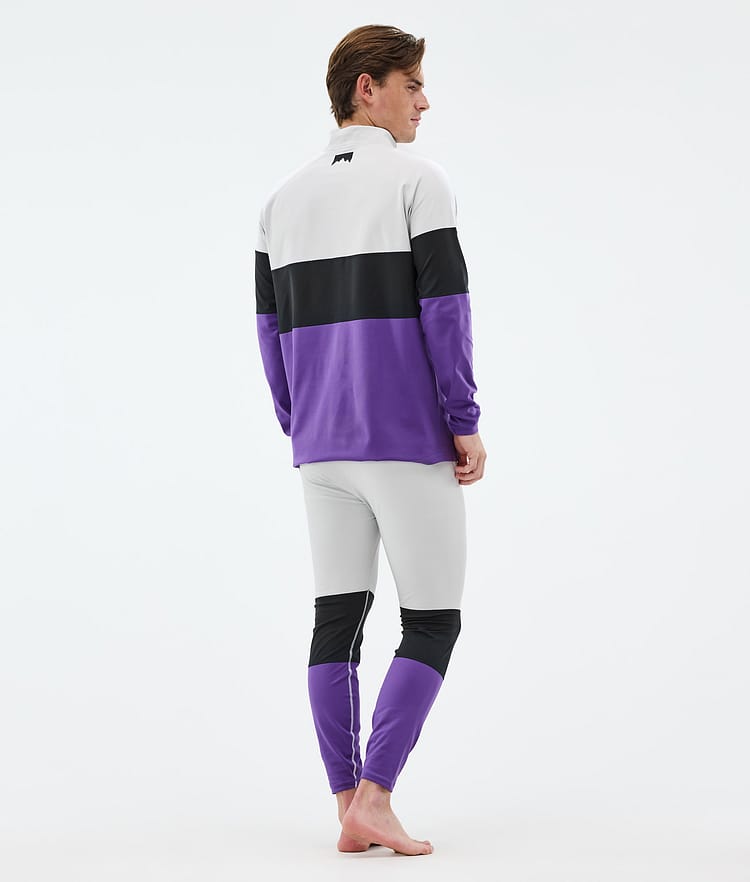 Montec Alpha Base Layer Top Men Light Grey/Black/Vivid Purple, Image 4 of 5