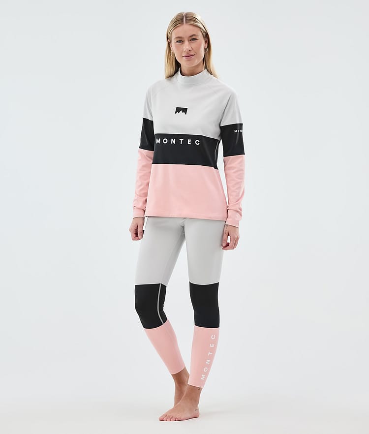 Montec Alpha W Base Layer Top Women Light Grey/Black/Soft Pink, Image 3 of 5