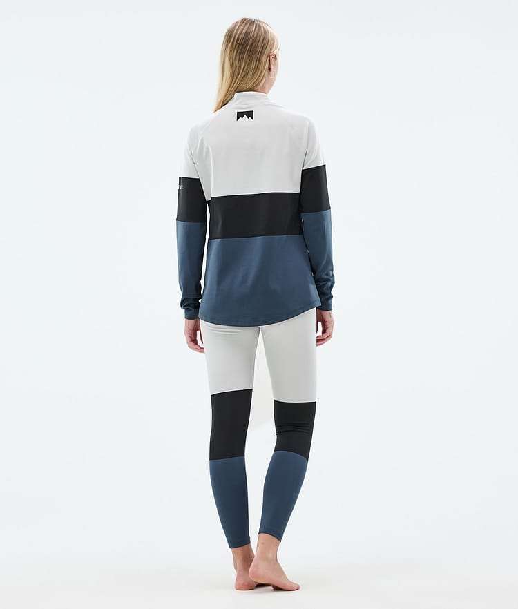 Montec Alpha W Base Layer Top Women Light Grey/Black/Metal Blue, Image 4 of 5