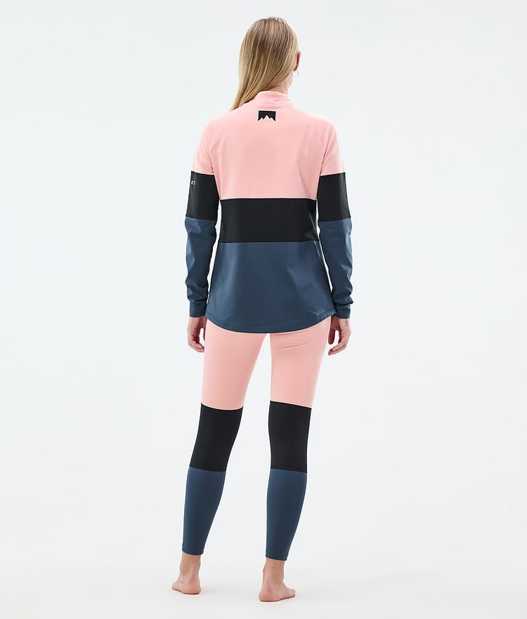 Alpha W Base Layer Top Women Soft Pink/Black/Metal Blue, Image 4 of 5