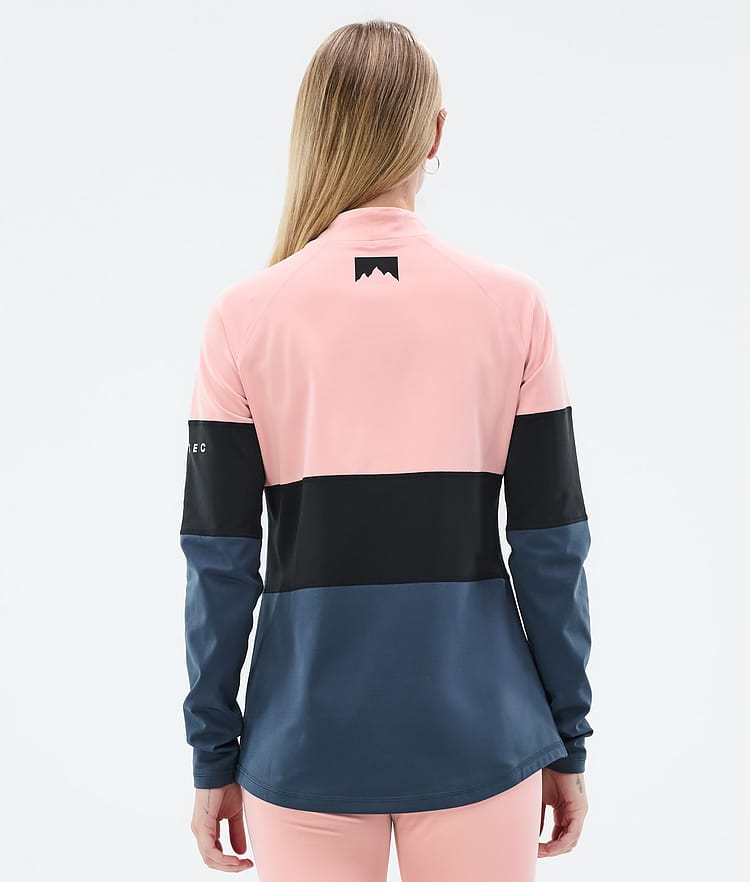 Alpha W Base Layer Top Women Soft Pink/Black/Metal Blue, Image 5 of 5
