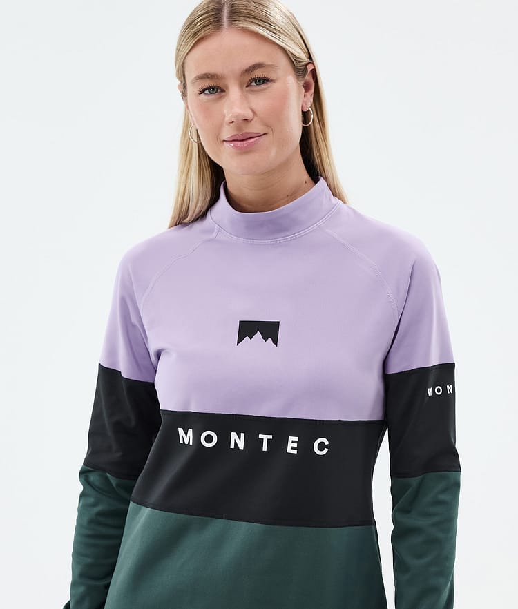 Montec Alpha W Base Layer Top Women Faded Violet/Black/Dark Atlantic, Image 2 of 5