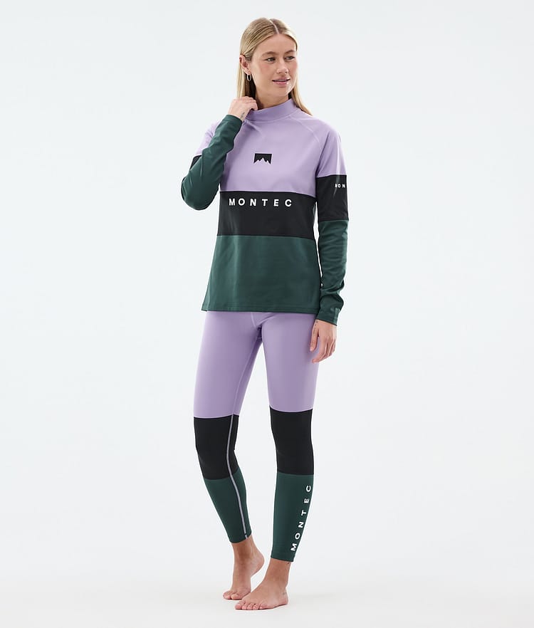 Montec Alpha W Base Layer Top Women Faded Violet/Black/Dark Atlantic, Image 3 of 5