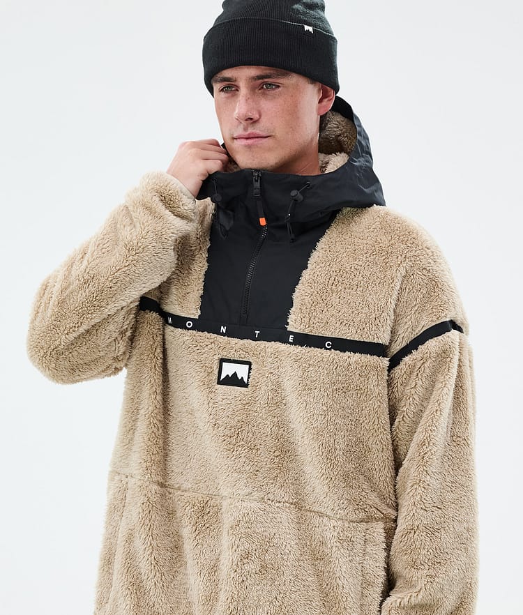 Montec Uniform Fleece Hoodie Men Sand/Black, Image 2 of 6
