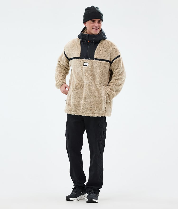 Montec Uniform Fleece Hoodie Men Sand/Black, Image 3 of 6
