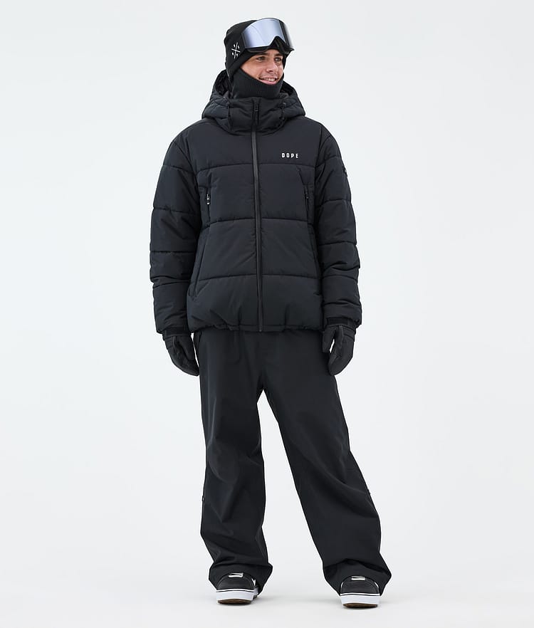 Dope Puffer Full Zip Snowboardjacka Herr Black, Image 3 of 9