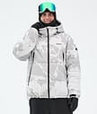 Dope Puffer Full Zip Ski Jacket Men Grey Camo
