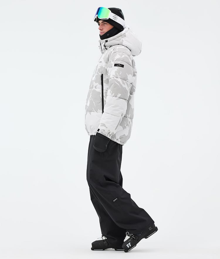 Dope Puffer Full Zip Ski Jacket Men Grey Camo, Image 4 of 9